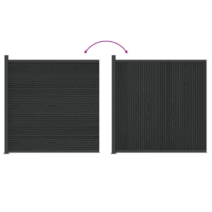 Plotový Panel Wpc A Hliník Černá