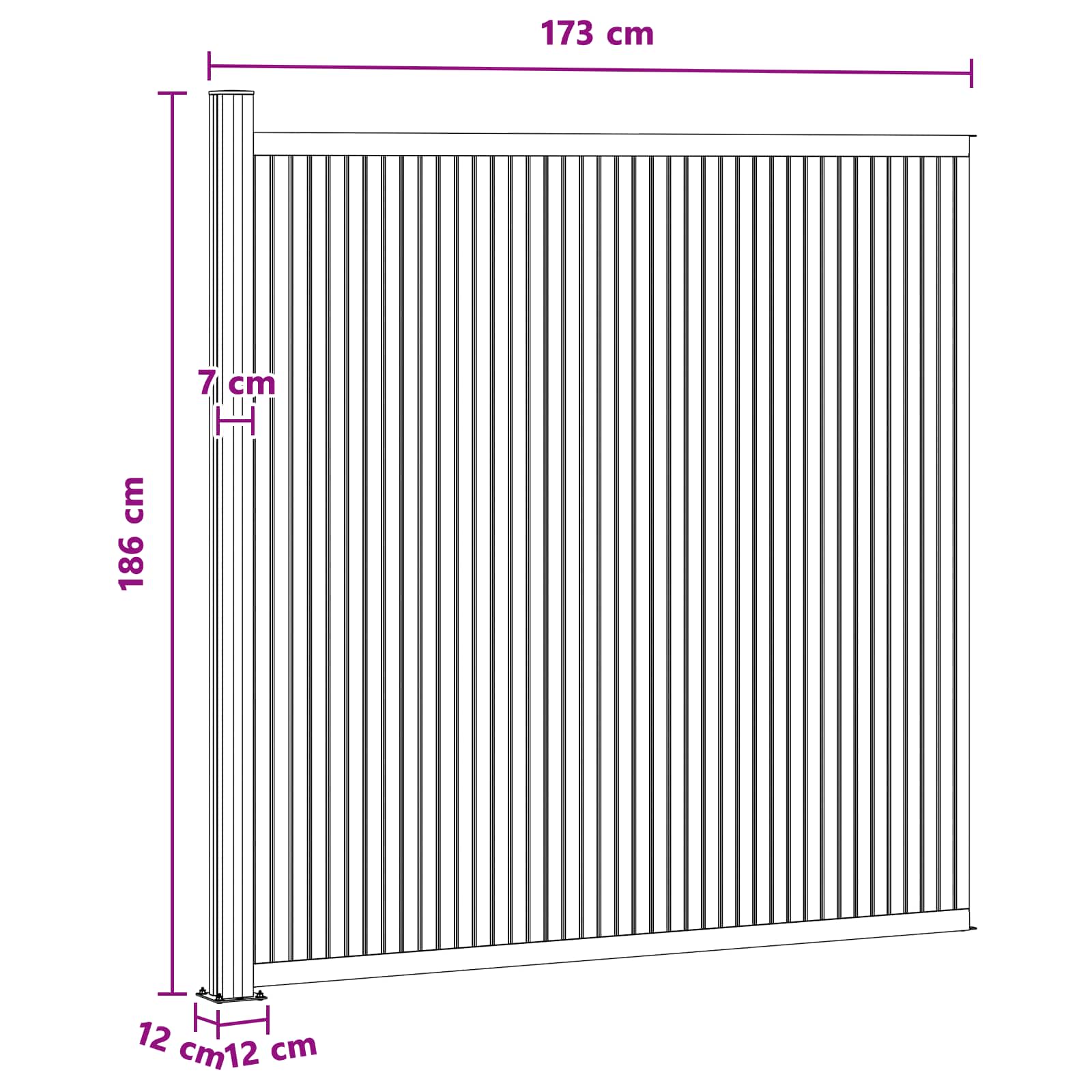 Plotový Panel Wpc A Hliník Černá