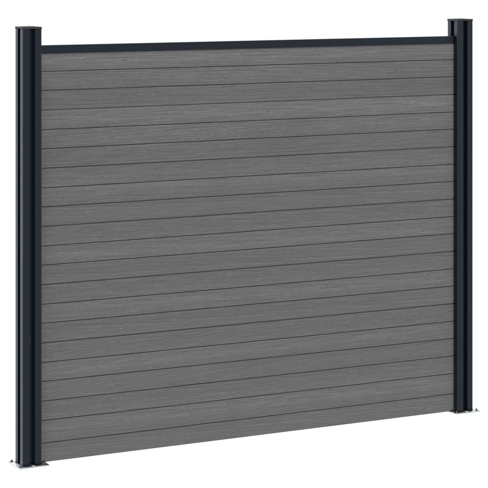 Plotový Panel Wpc A Hliník Šedá