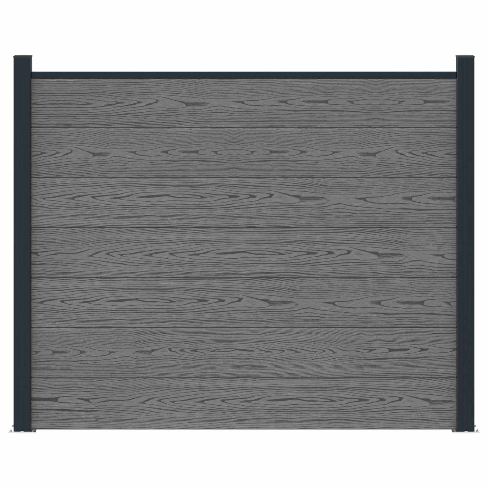 Plotový Panel Wpc A Hliník Šedá