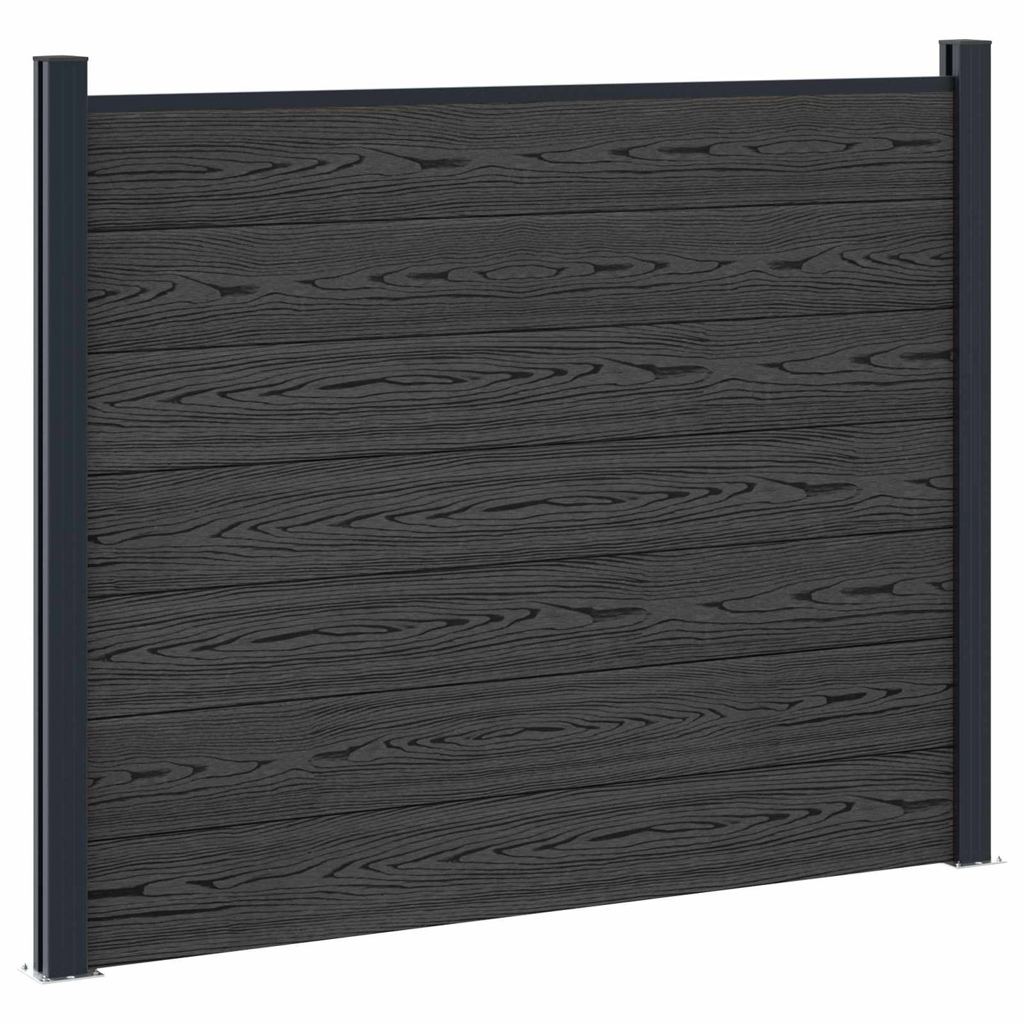 Plotový Panel Wpc A Hliník Černá