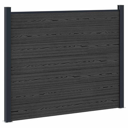 Plotový Panel Wpc A Hliník Černá