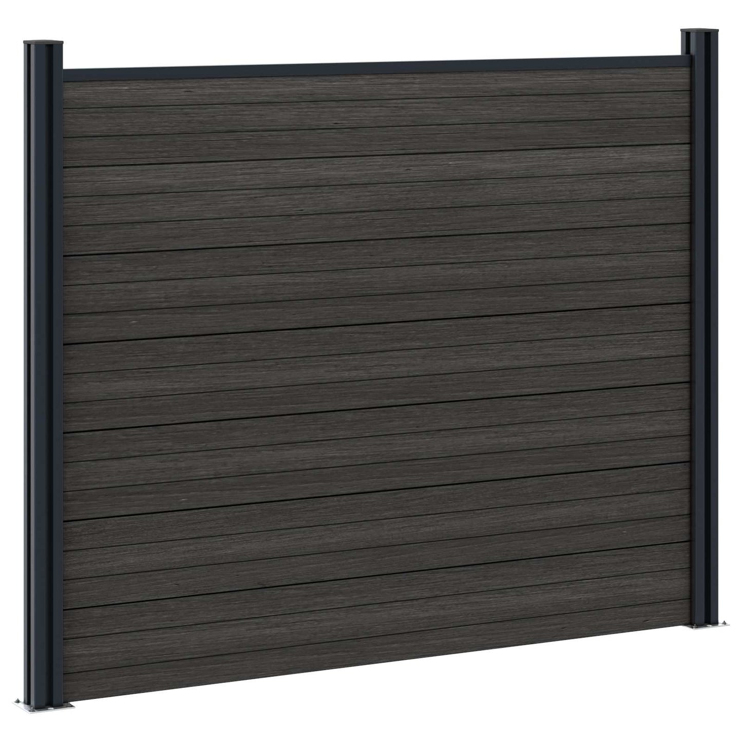 Plotový Panel Wpc A Hliník Černá