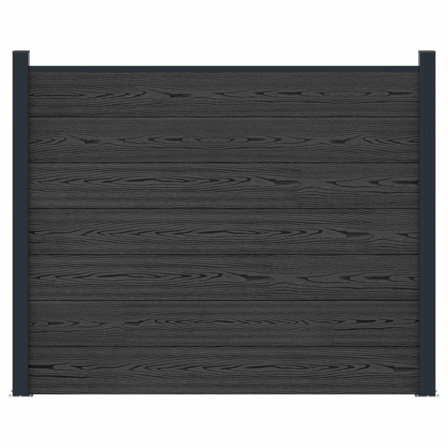 Plotový Panel Wpc A Hliník Černá