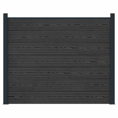 Plotový Panel Wpc A Hliník Černá