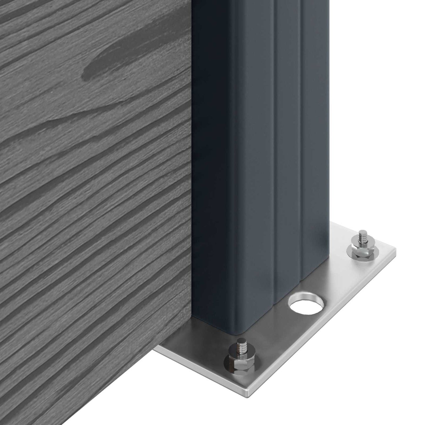 Plotový Panel Wpc A Hliník Šedá