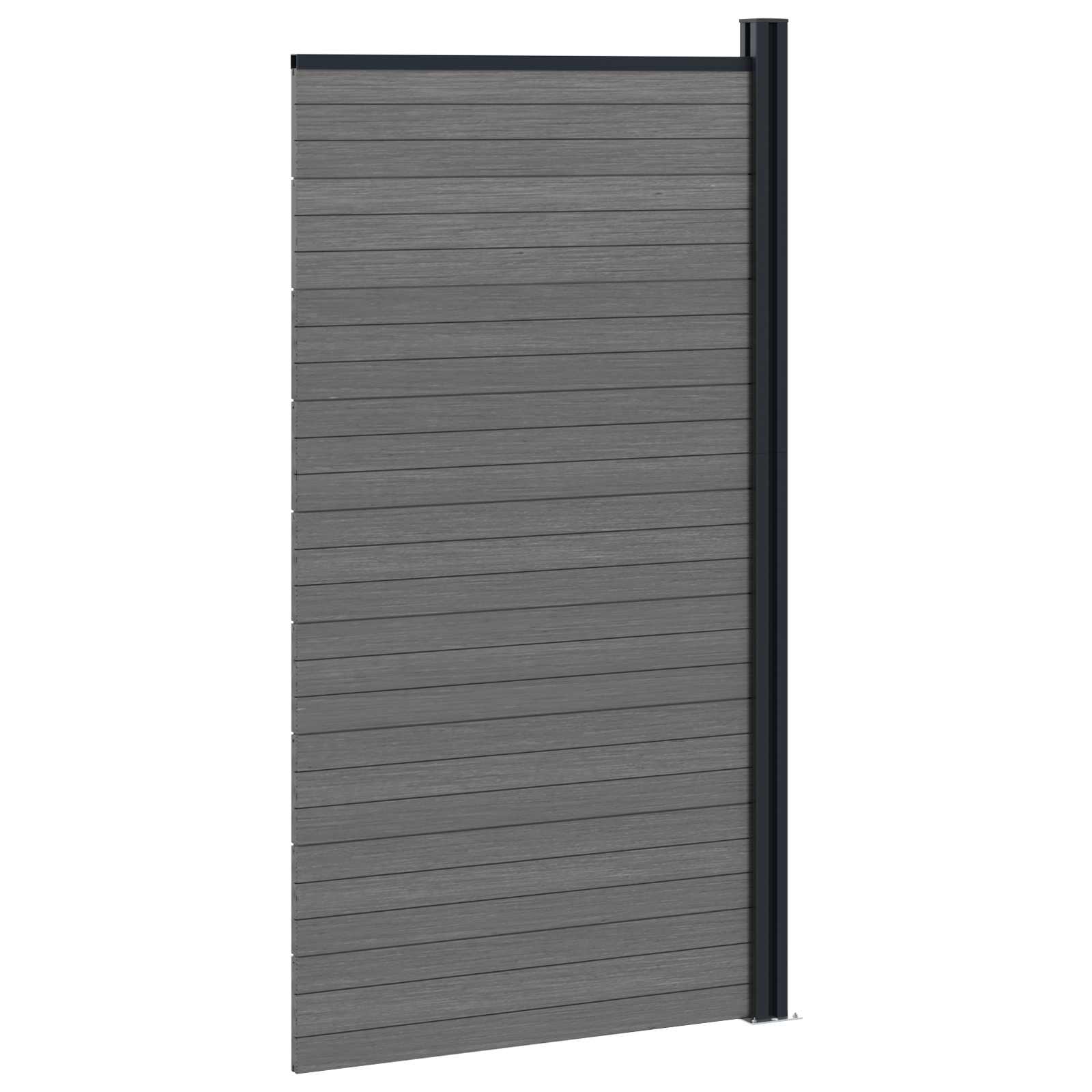 Plotový Panel Wpc A Hliník Šedá