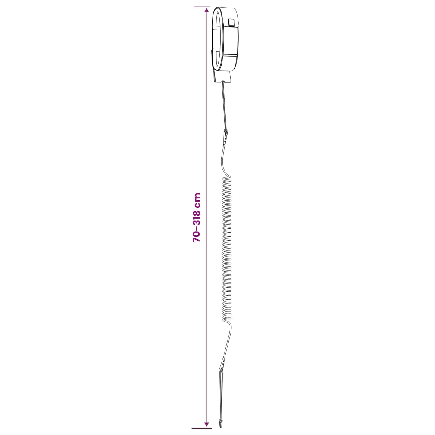 Sup Leash 318 Cm