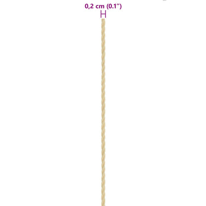 Lano Na Loď 2 Mm 25 M Přírodní