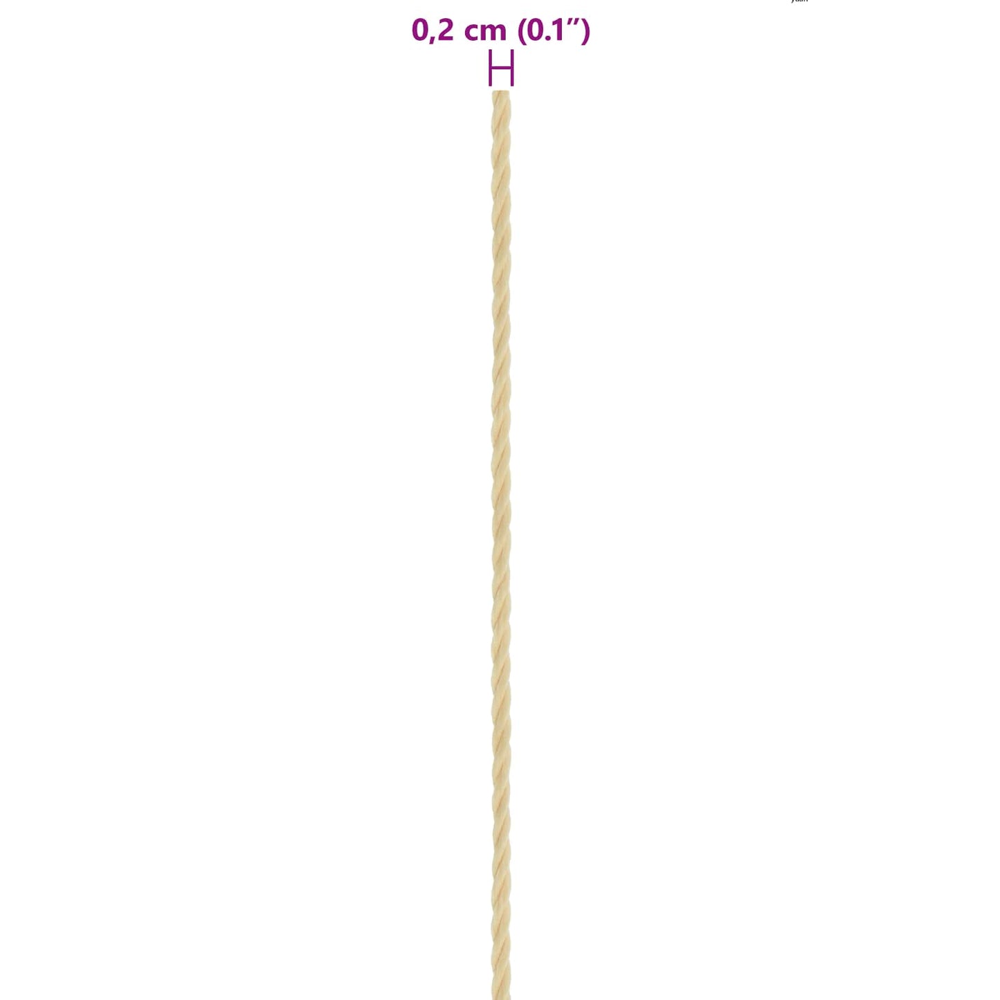 Lano Na Loď 2 Mm 50 M Přírodní
