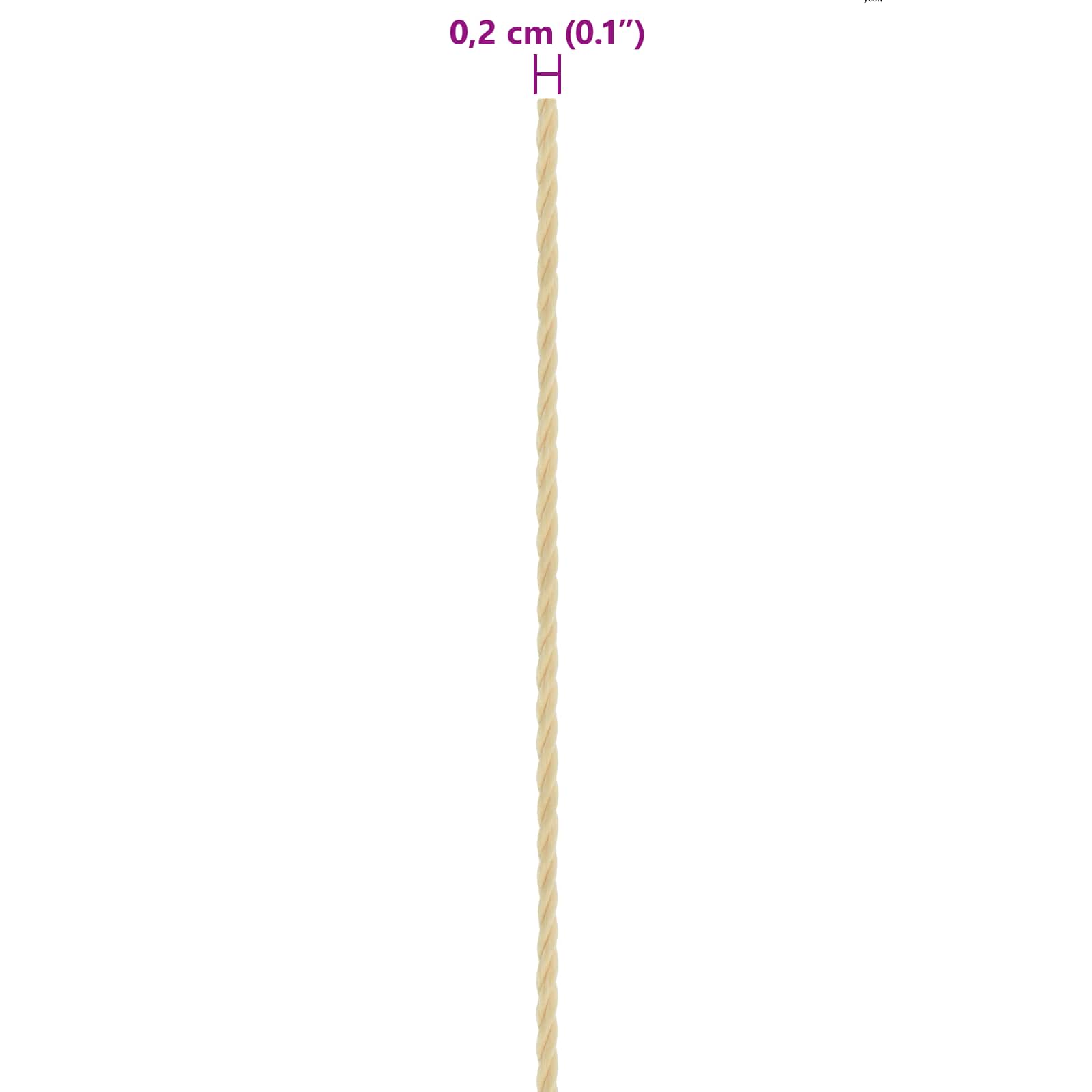 Lano Na Loď 2 Mm 50 M Přírodní