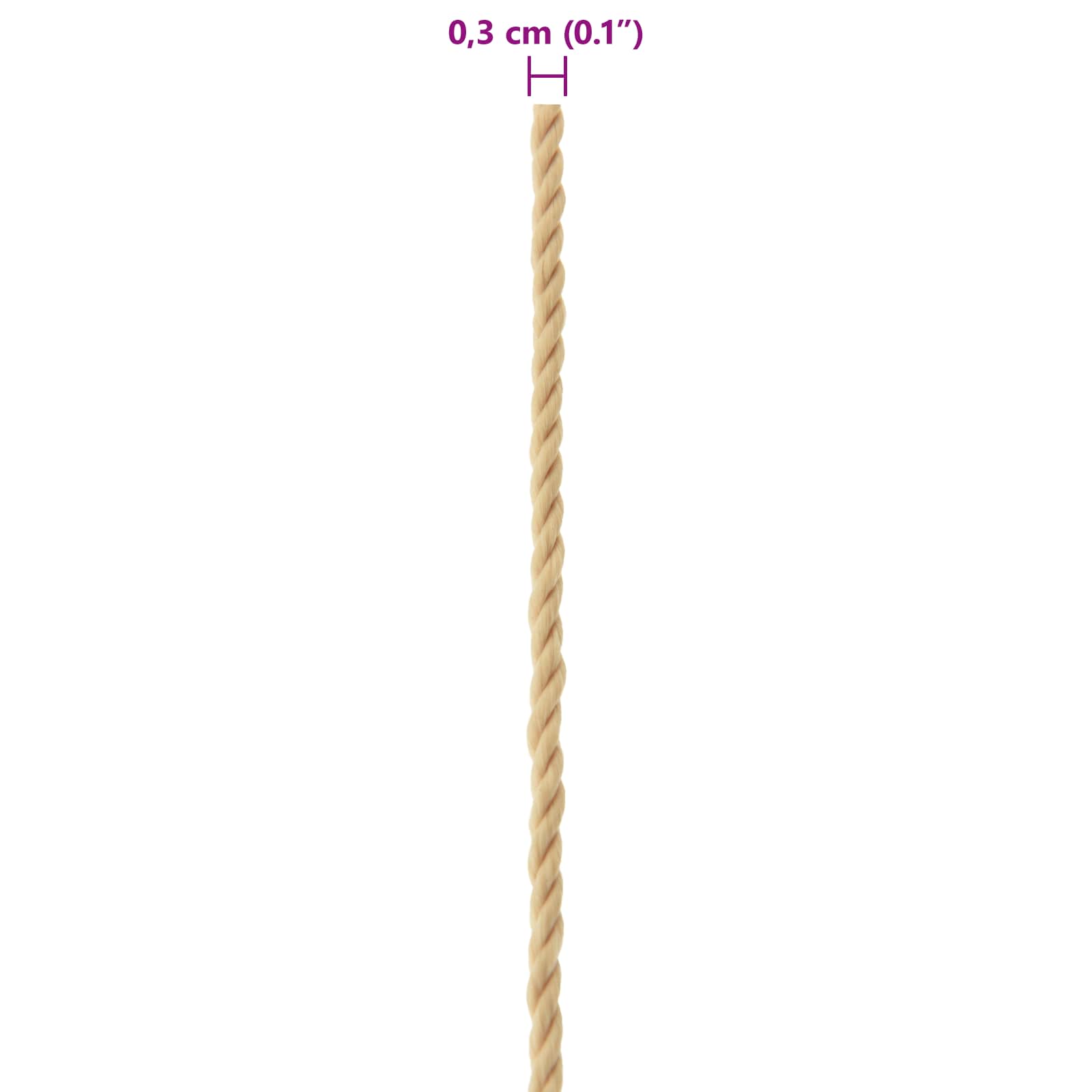 Lano Na Loď 3 Mm 25 M Přírodní