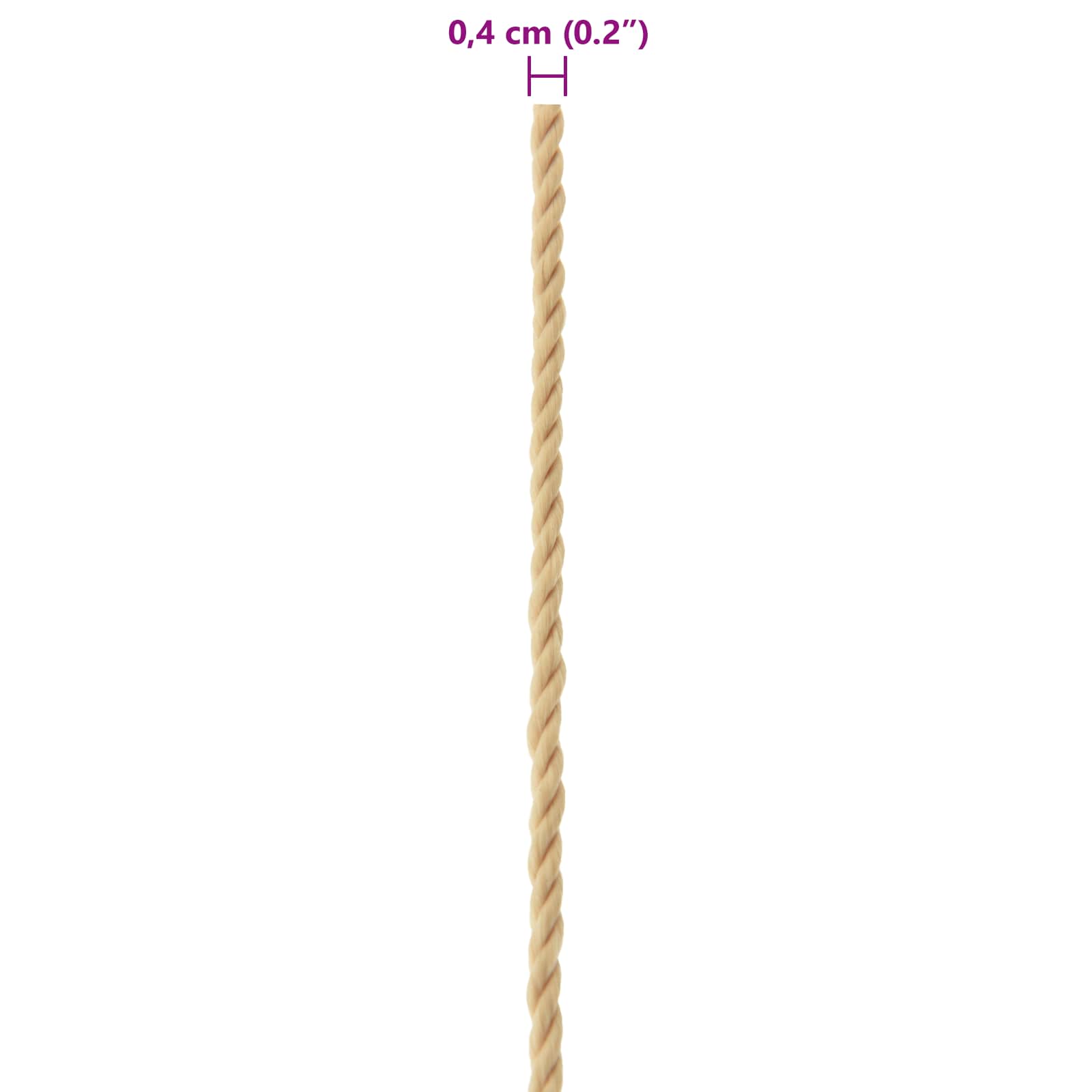 Lano Na Loď 4 Mm 50 M Přírodní