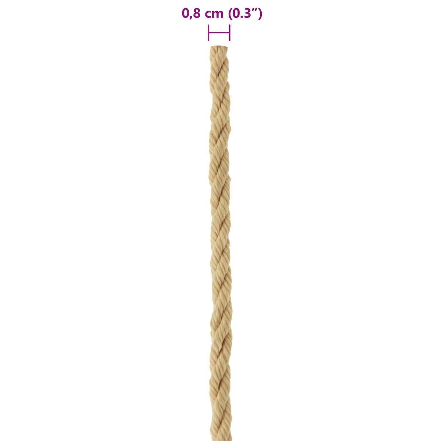 Lano Na Loď 8 Mm 25 M Přírodní