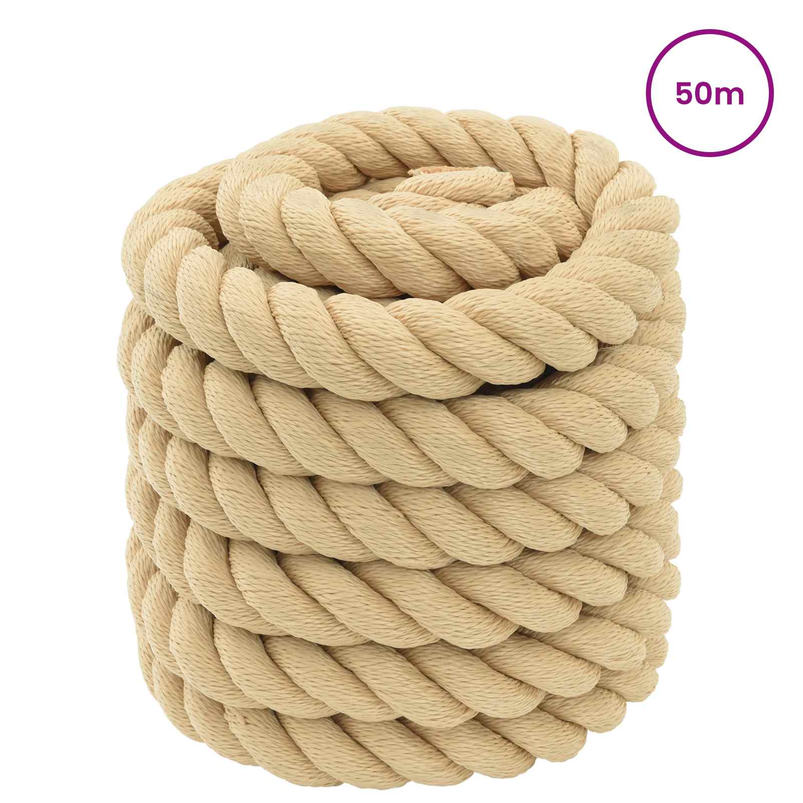 Lano Na Loď 3 Mm 50 M Přírodní