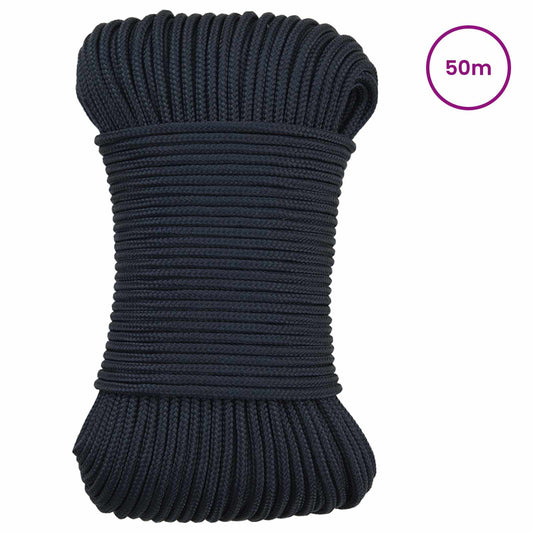 Lano Na Loď Královská Modrá 50 M Polyester