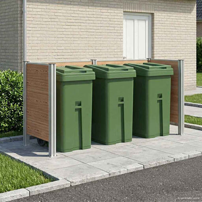 Plot Pro Popelnice 161 X 85 X 115 Cm Hliník A Wpc