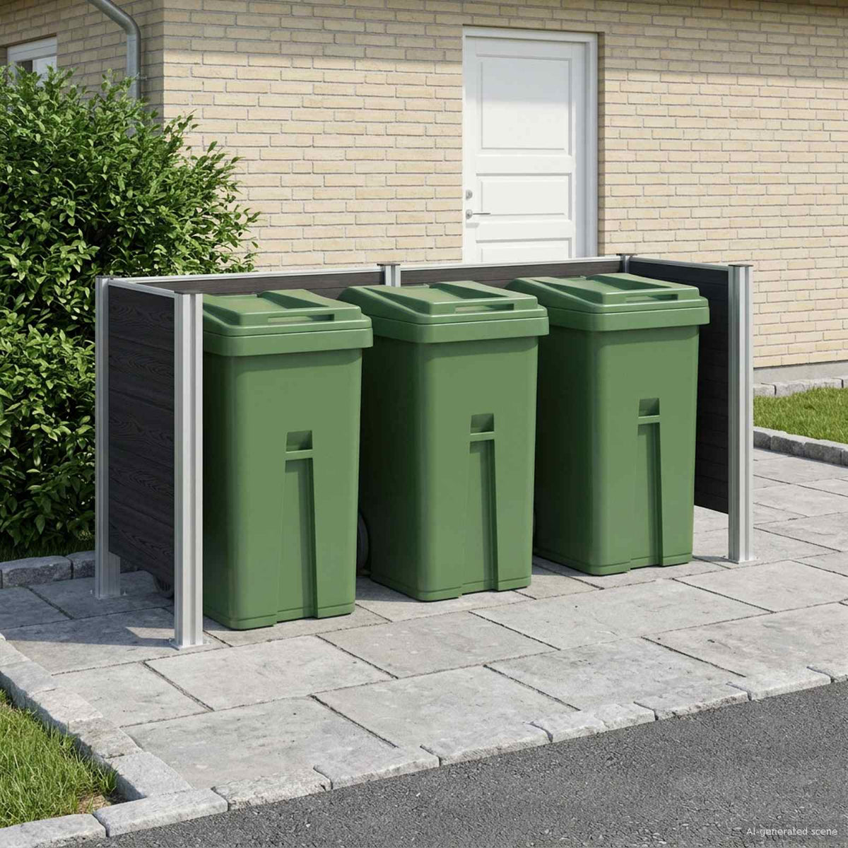 Plot Pro Popelnice 161 X 85 X 115 Cm Hliník A Wpc