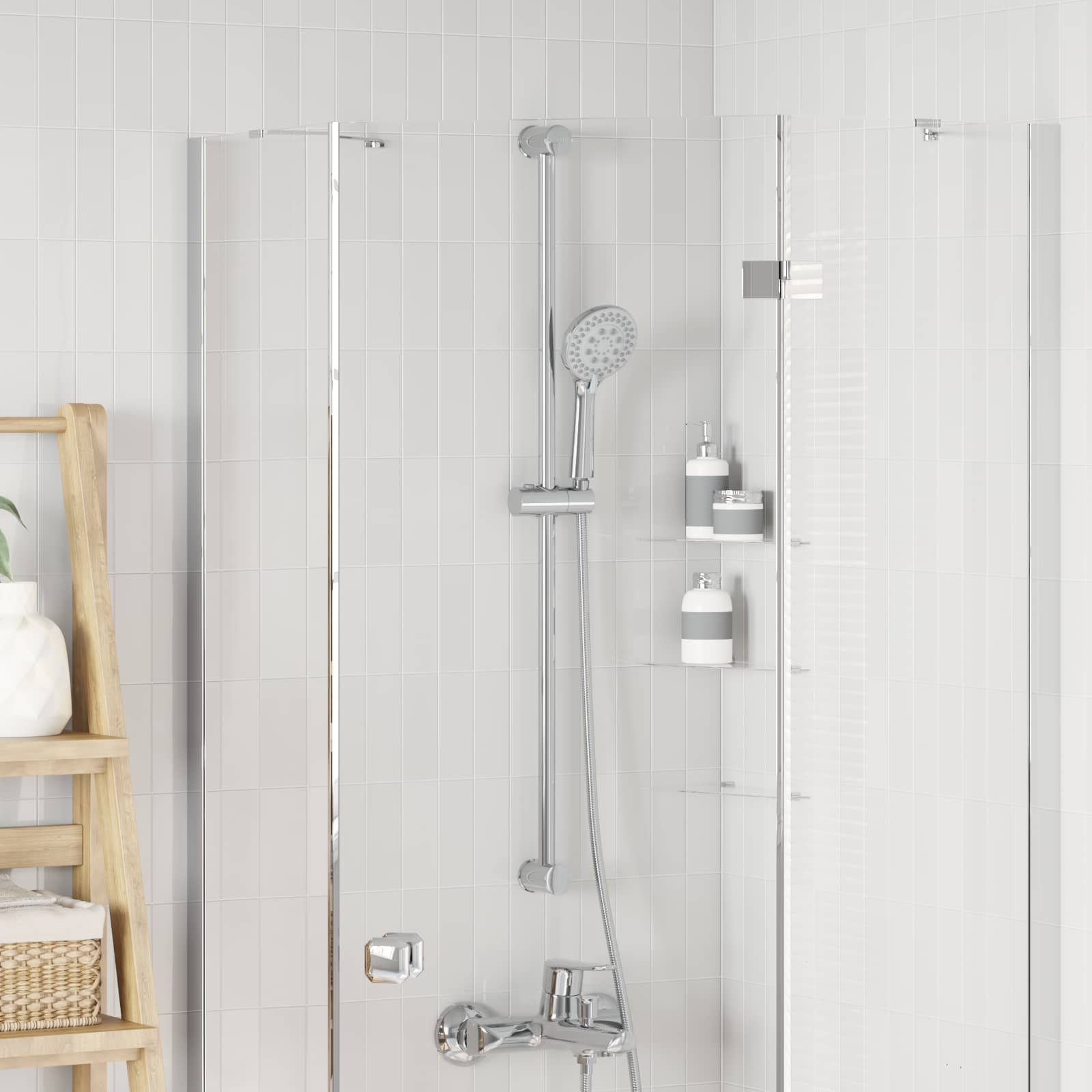 Držák Sprchové Hlavice Chrom 100 Cm Abs Plast