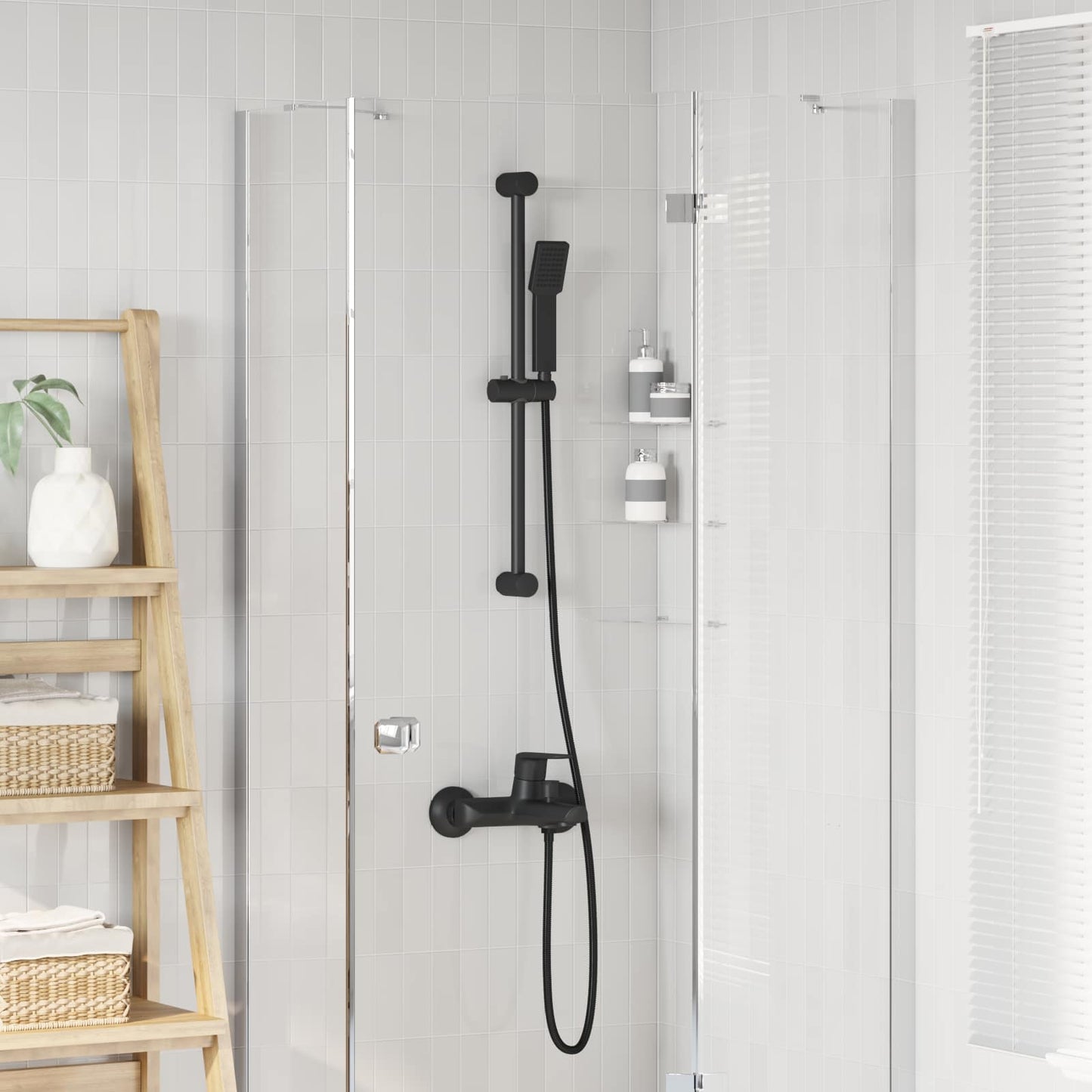 Sada Sprchového Systému Černá 70 Cm Abs Plast