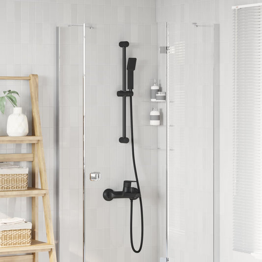 Sada Sprchového Systému Černá 70 Cm Abs Plast