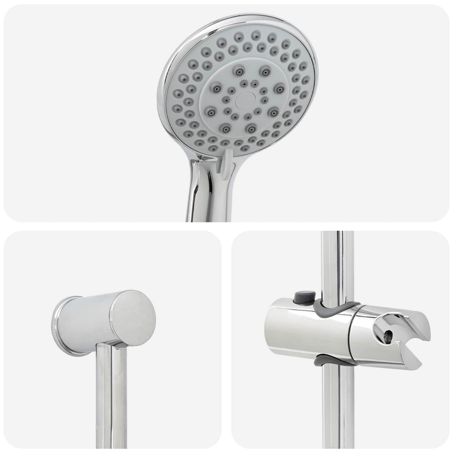 Sada Sprchového Systému Chrom 100 Cm Abs Plast