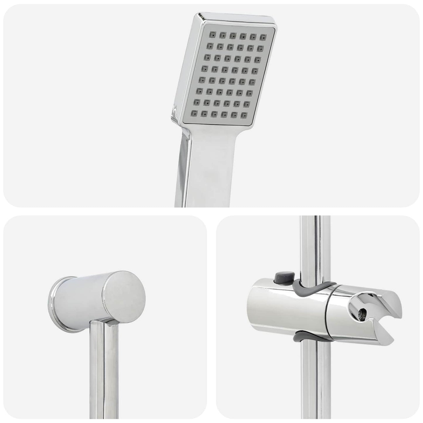 Sada Sprchového Systému Chrom 100 Cm Abs Plast