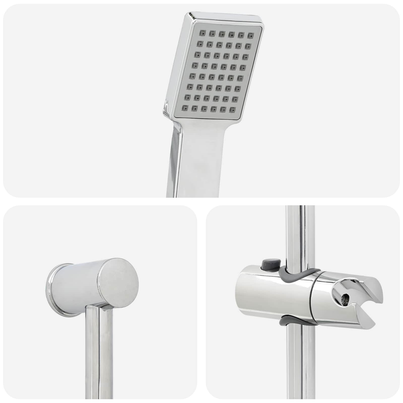 Sada Sprchového Systému Chrom 100 Cm Abs Plast