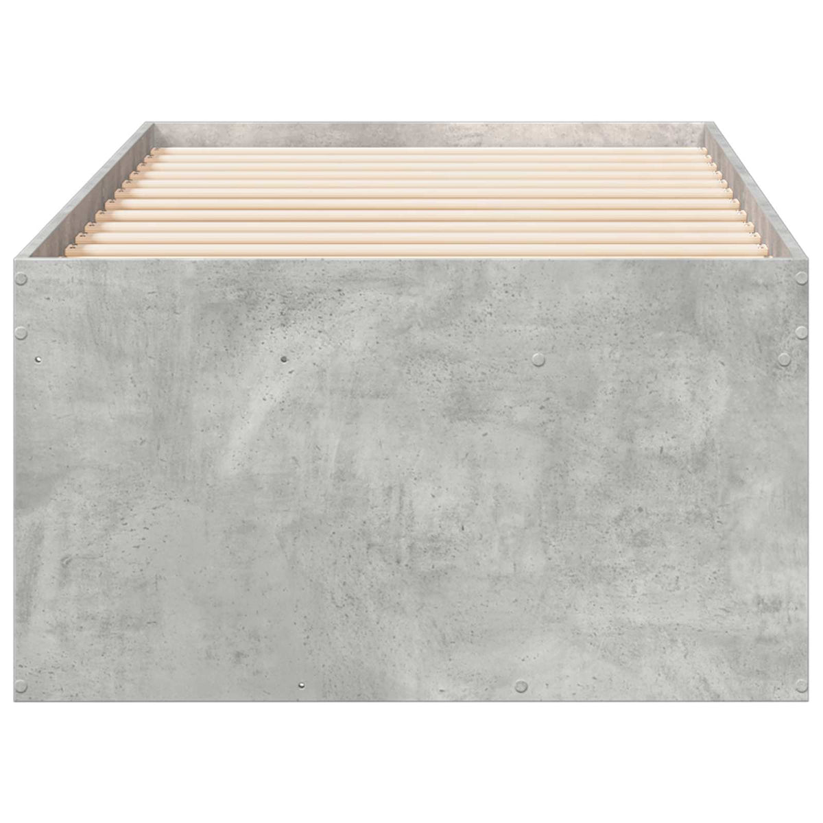 Rám Postele S Úložným Prostorem Betonově Šedá 80 X 200 Cm