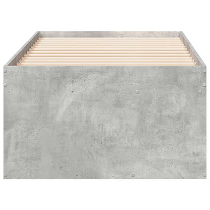 Rám Postele S Úložným Prostorem Betonově Šedá 80 X 200 Cm