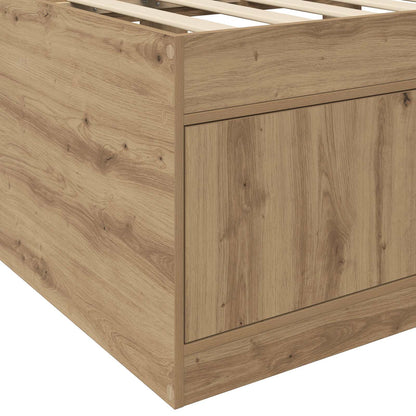 Rám Postele S Úložným Prostorem Dub Artisan 80 X 200 Cm