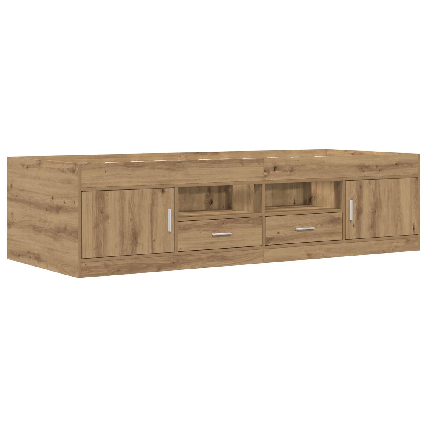 Rám Postele S Úložným Prostorem Dub Artisan 80 X 200 Cm