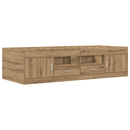 Rám Postele S Úložným Prostorem Dub Artisan 80 X 200 Cm