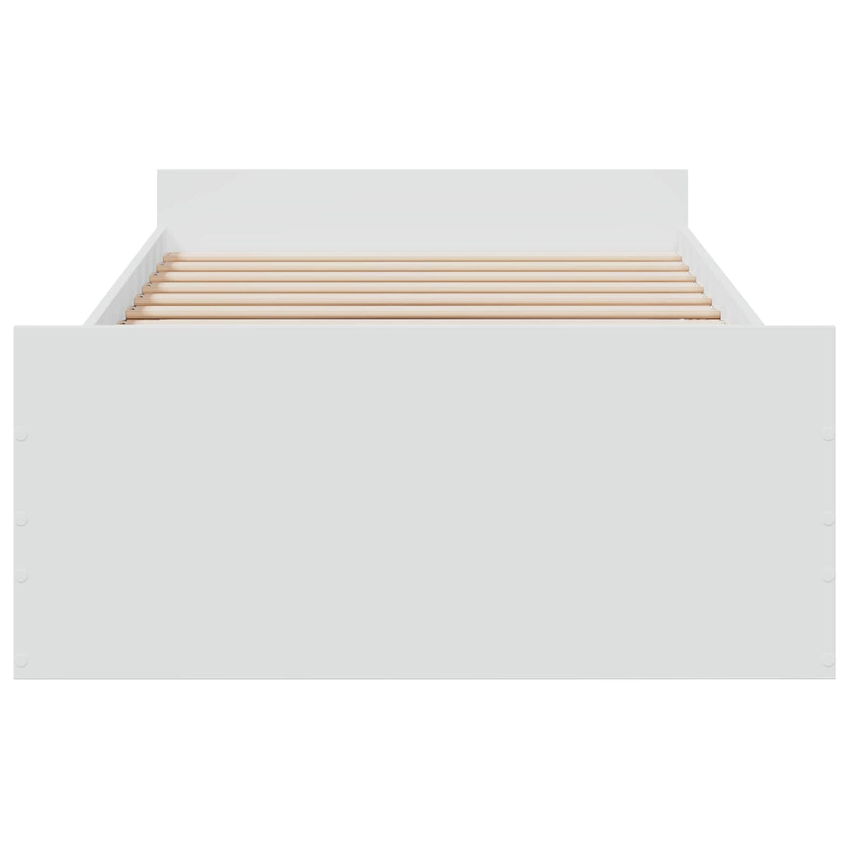 Rám Postele S Úložným Prostorem Se Zásuvkou Bílá 80 X 200 Cm