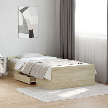 Rám Postele S Úložným Prostorem Dub Sonoma 80 X 200 Cm
