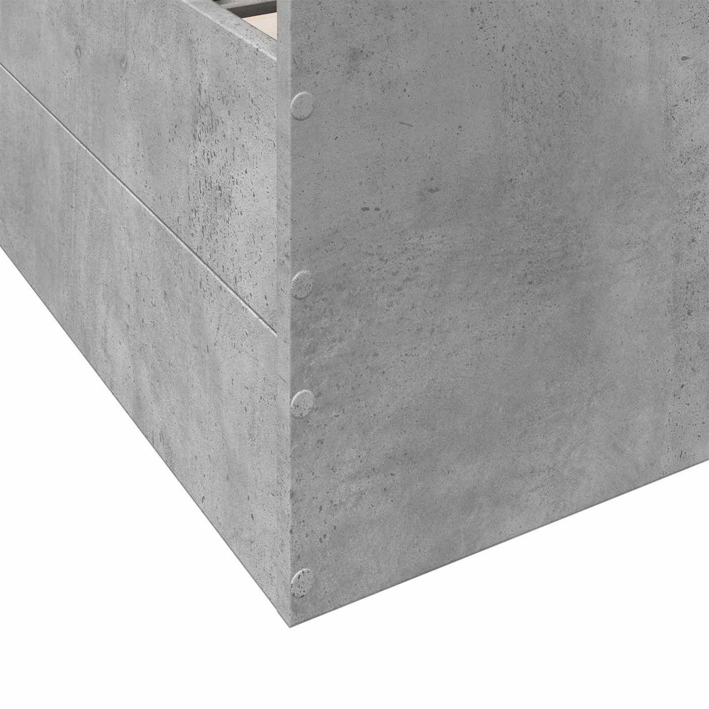 Rám Postele S Úložným Prostorem Betonově Šedá 80 X 200 Cm