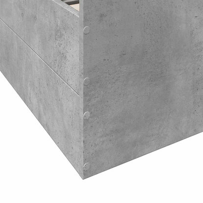 Rám Postele S Úložným Prostorem Betonově Šedá 80 X 200 Cm