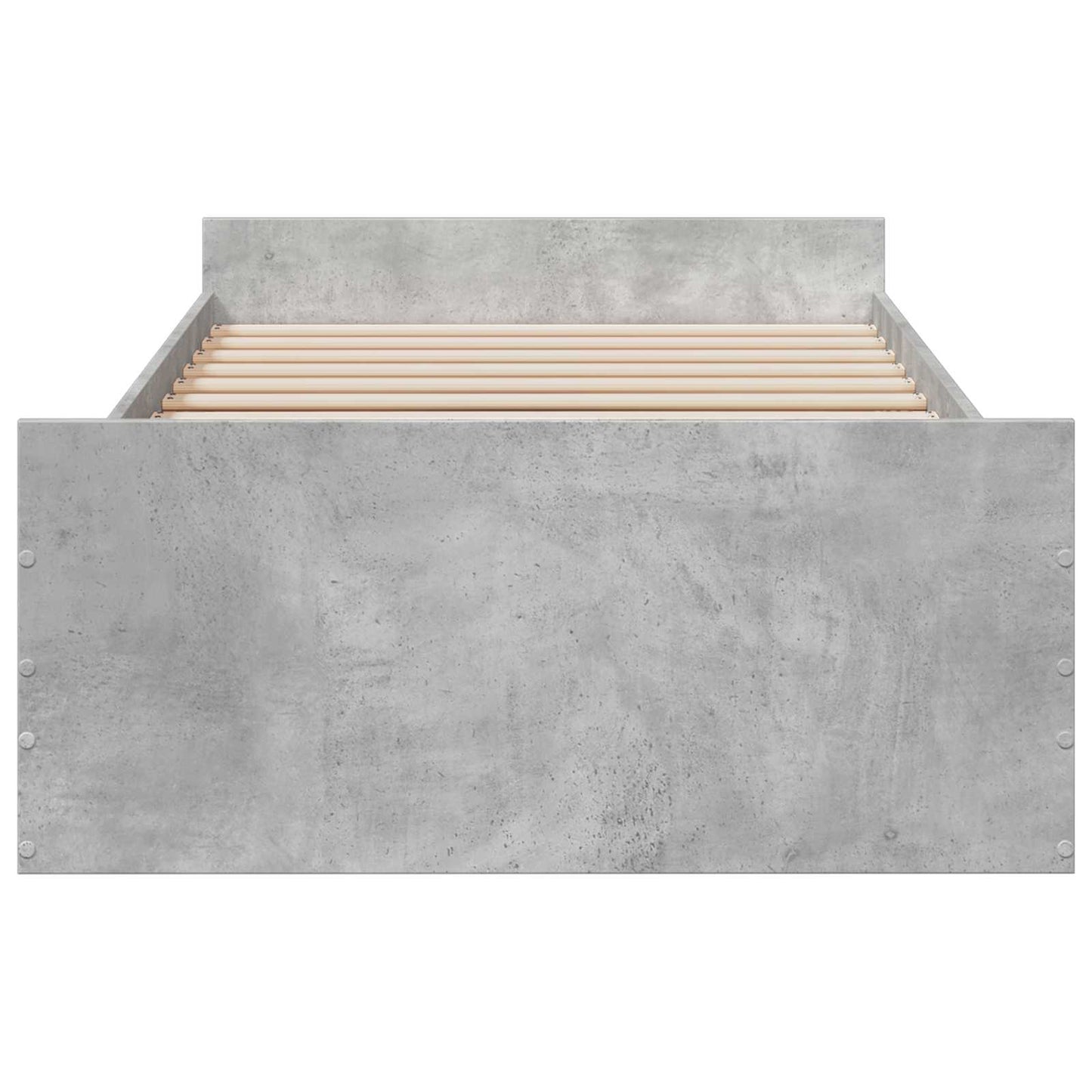Rám Postele S Úložným Prostorem Betonově Šedá 80 X 200 Cm