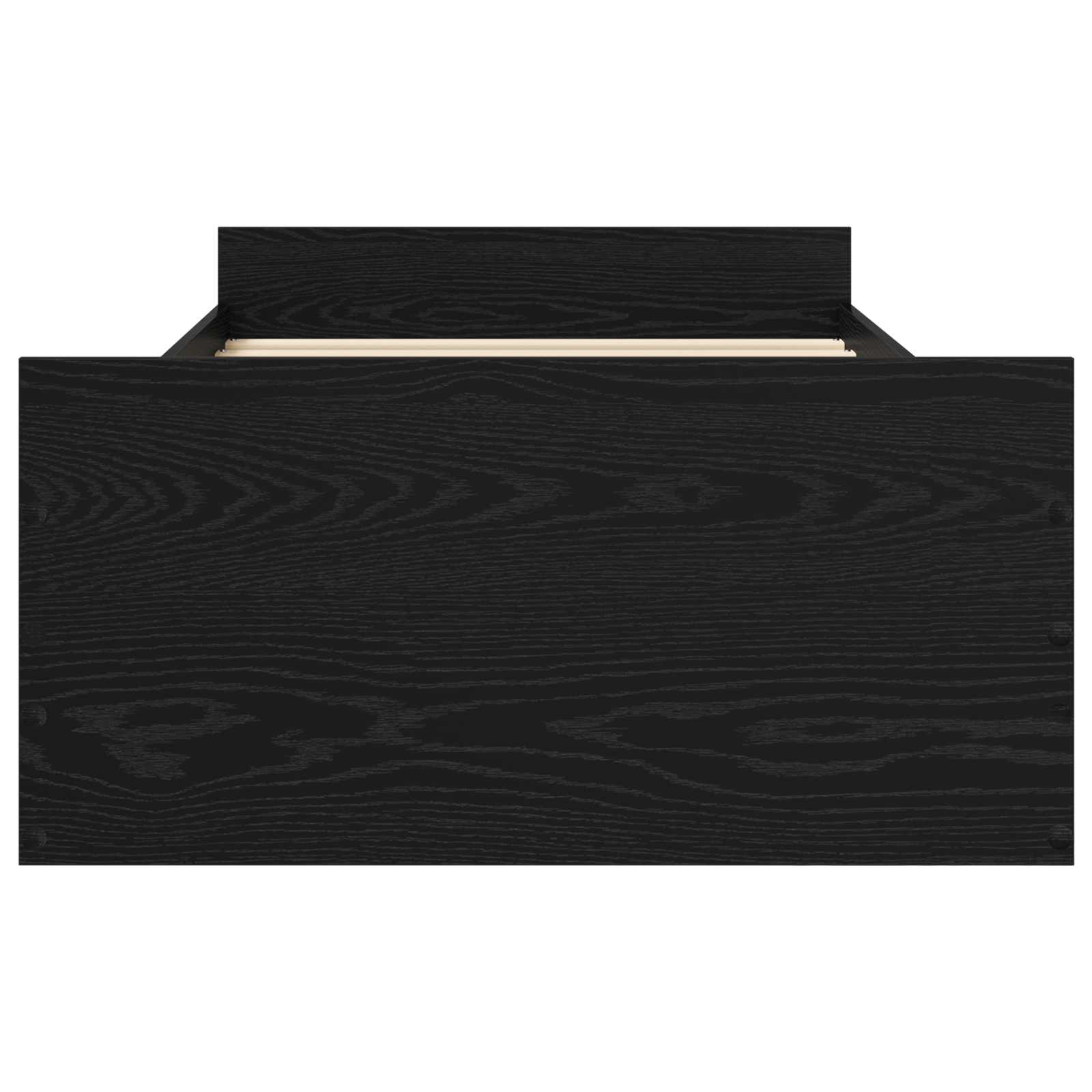 Rám Postele S Úložným Prostorem Černý Dub 80 X 200 Cm