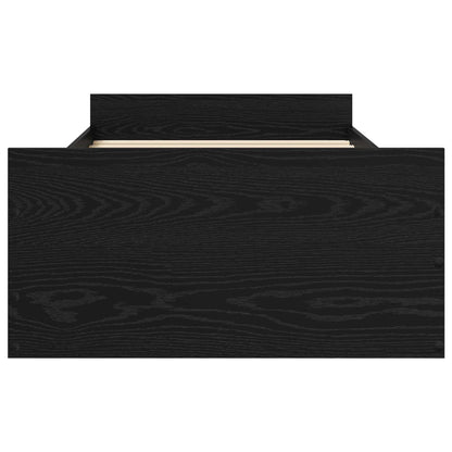 Rám Postele S Úložným Prostorem Černý Dub 80 X 200 Cm