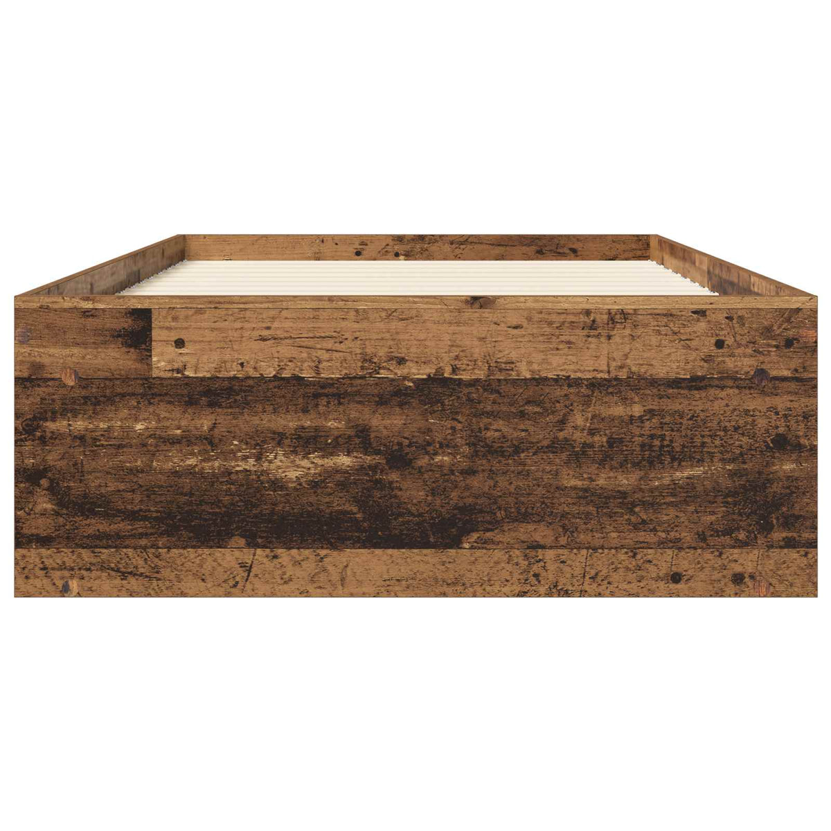 Rám Postele S Úložným Prostorem Staré Dřevo 80 X 200 Cm