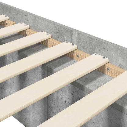 Rám Postele S Úložným Prostorem Betonově Šedá 80 X 200 Cm