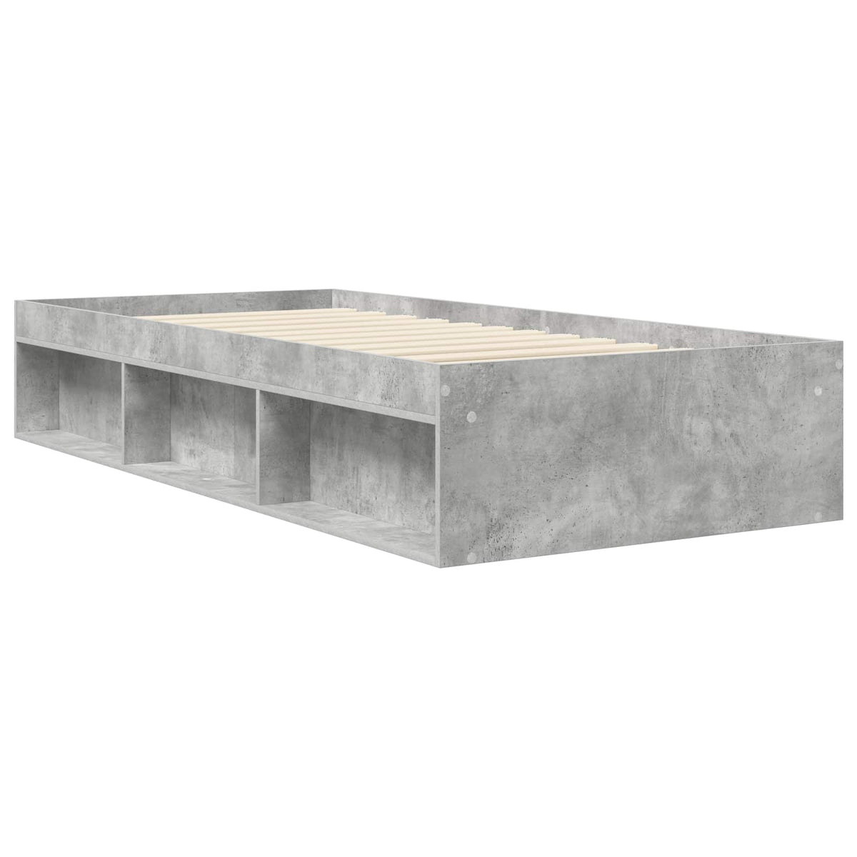 Rám Postele S Úložným Prostorem Betonově Šedá 80 X 200 Cm