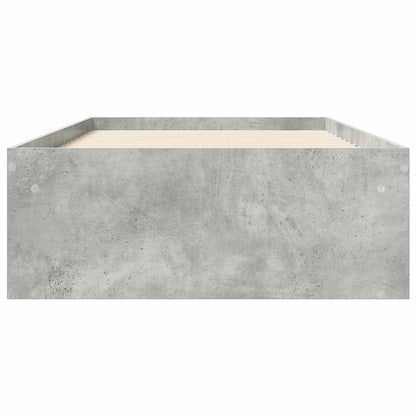 Rám Postele S Úložným Prostorem Betonově Šedá 80 X 200 Cm