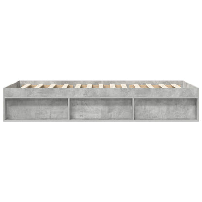 Rám Postele S Úložným Prostorem Betonově Šedá 80 X 200 Cm