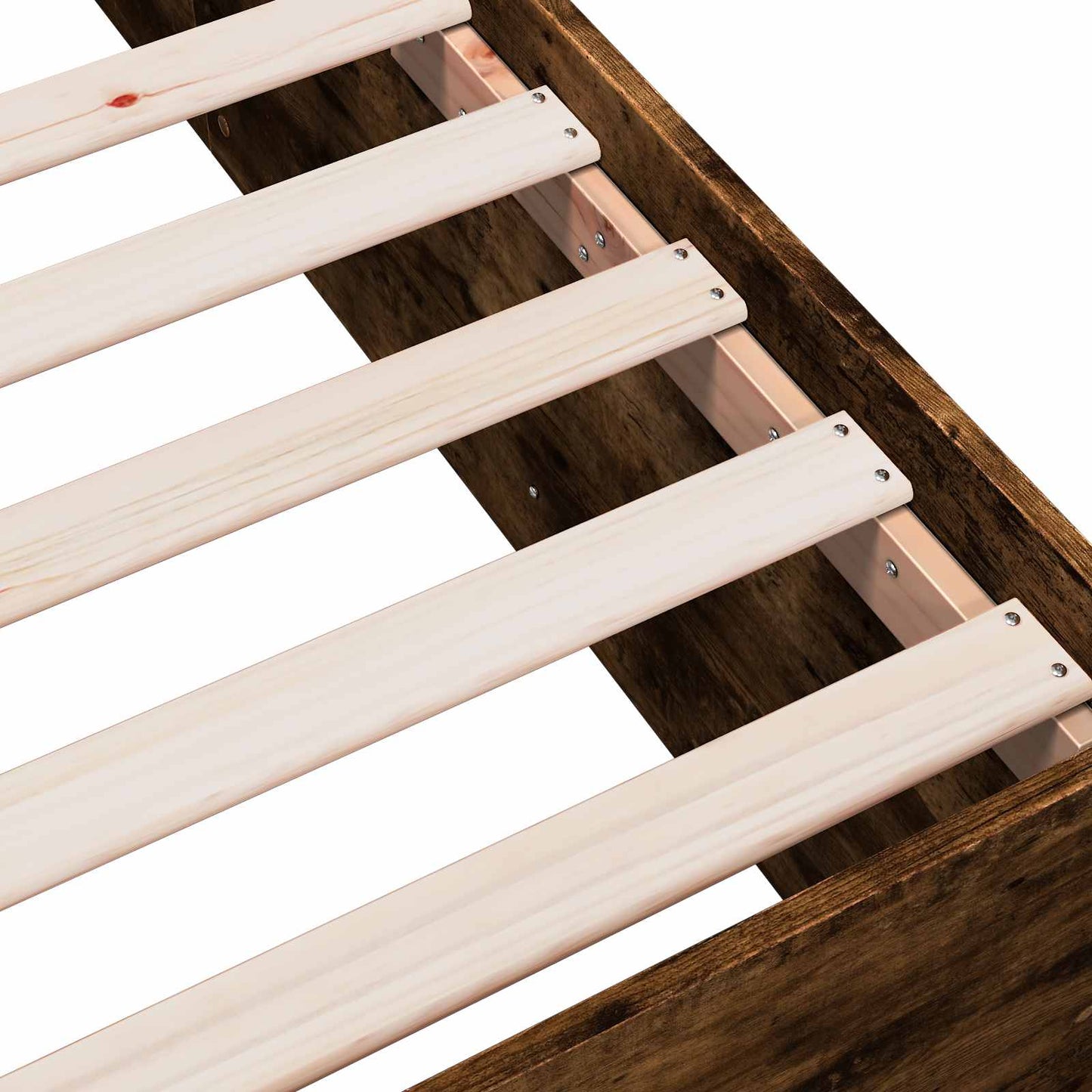 Postel Na Podlaze Kouřový Dub 80 X 200 Cm Kompozitní Dřevo