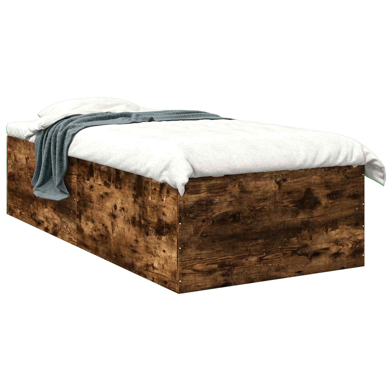 Postel Na Podlaze Kouřový Dub 80 X 200 Cm Kompozitní Dřevo