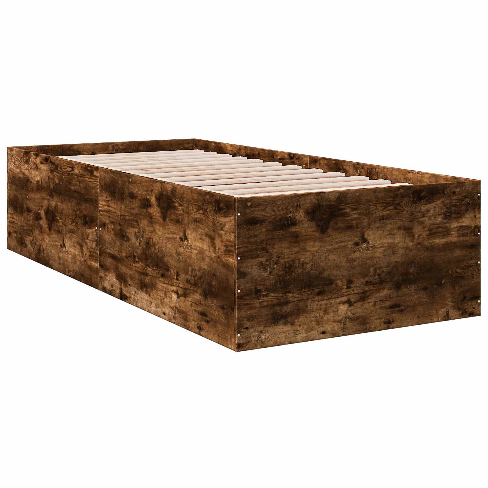 Postel Na Podlaze Kouřový Dub 80 X 200 Cm Kompozitní Dřevo