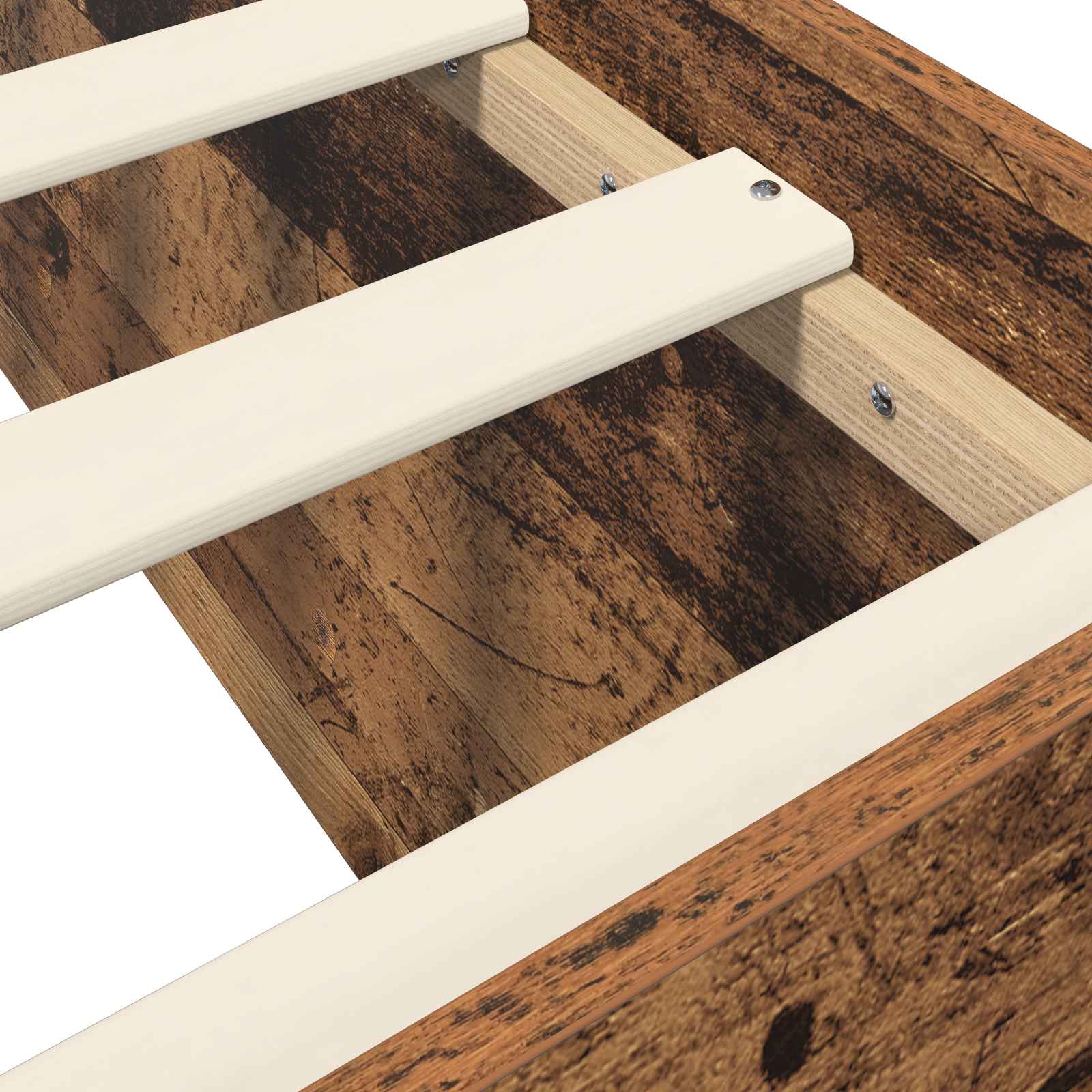 Postel Na Podlaze Staré Dřevo 80 X 200 Cm Kompozitní Dřevo