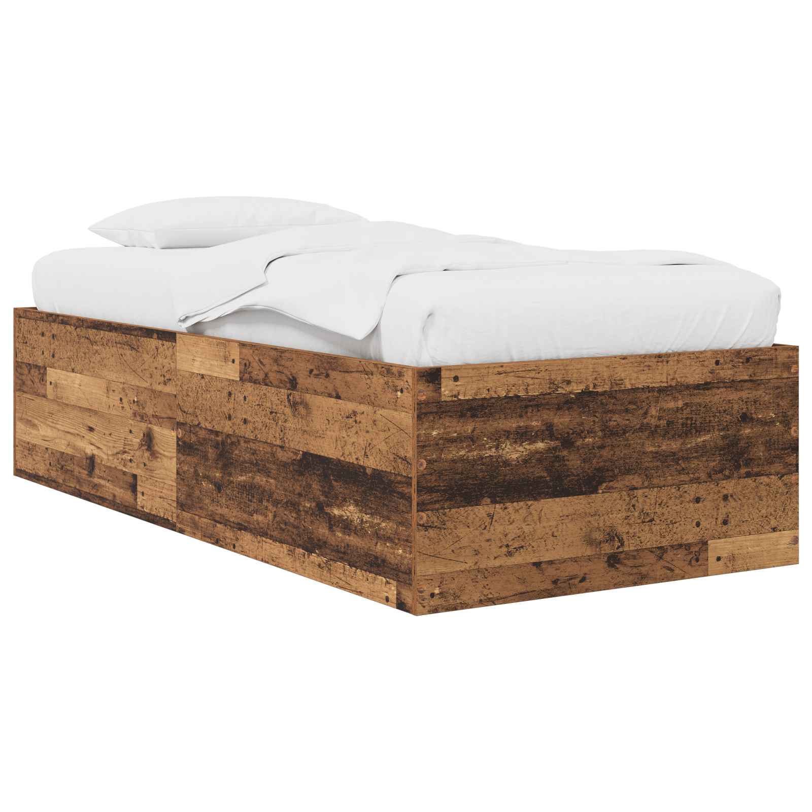 Postel Na Podlaze Staré Dřevo 80 X 200 Cm Kompozitní Dřevo